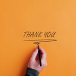 handwritten thank you note