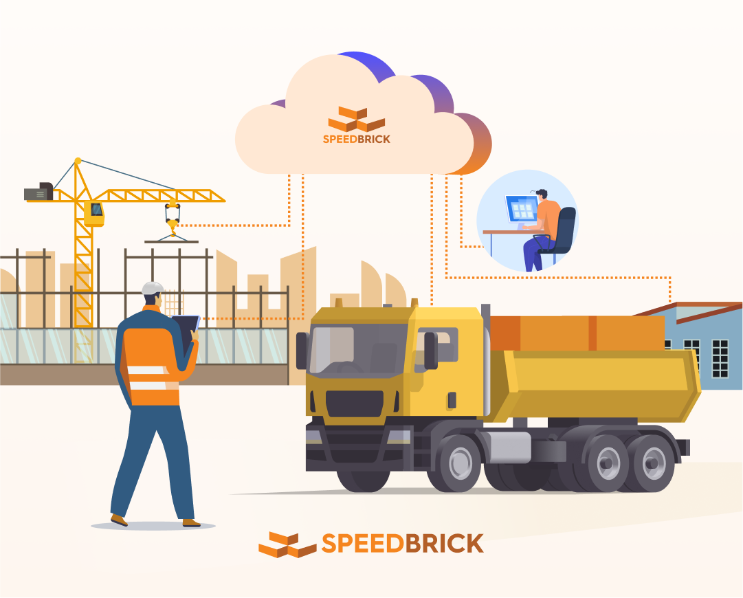 site and office being connected by Speedbrick software